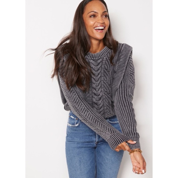 Evereve Kierra Cable Knit Pullover Sweater - Picture 1 of 7
